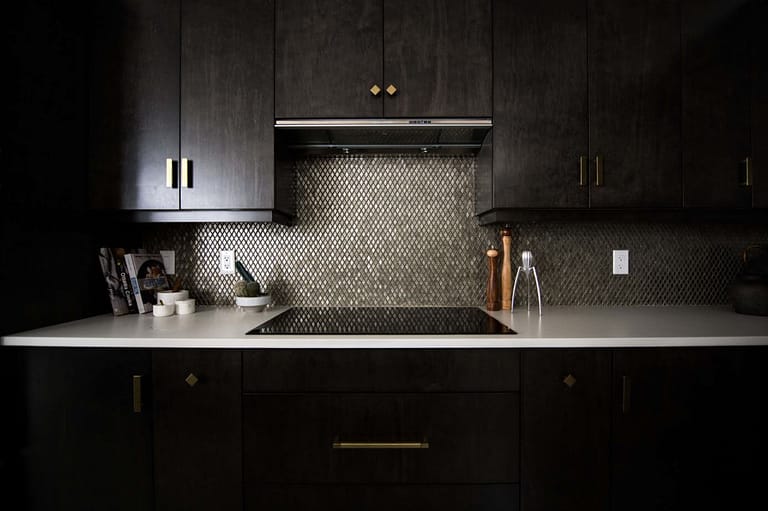 dark brown kitchen cabinets